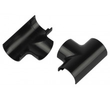 Т-образный угол  T-KK-30-13-GR для полукруглого кабель-канала графит 30х13мм 2шт/комплект  Б0064957  ЭРА