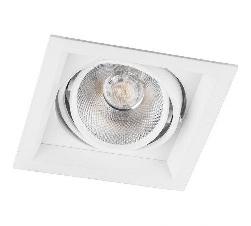 Светильник светодиодный встраиваемый карданный AL201, 1x12W, 1080 Lm, 4000К, 35 градусов, белый  29773  FERON