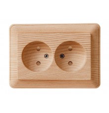 W59 Сосна Розетка 2-ая без заземления (в сборе)  RS16-254-78  SE