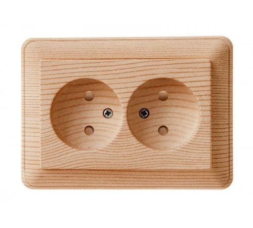 W59 Сосна Розетка 2-ая без заземления (в сборе)  RS16-254-78  SE