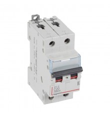 Выключатель автоматический двухполюсный DX3-E 6000 20А C 6кА  407278  Legrand