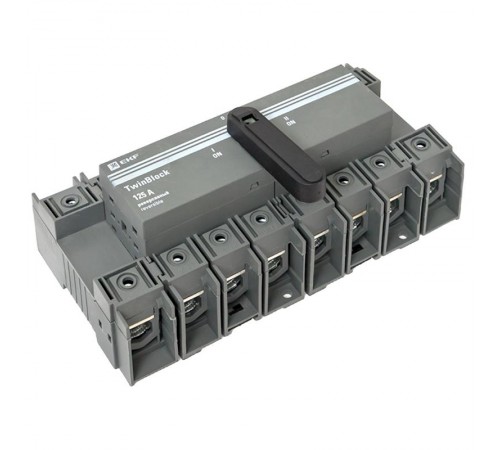 Рубильник 125A 4P реверсивный c рукояткой для прямой установки TwinBlock  tb-s-125-4p-rev  EKF
