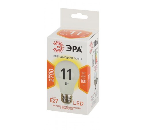 Лампа светодиодная LED A60-11W-827-E27  Б0030910  ЭРА