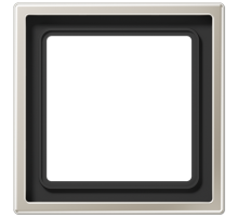 Рамка для вертикальной и горизонтальной установки, 1 пост; металл; нержавеющая сталь; Edelstahl  ES2981  Jung