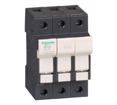 Разъединитель предо хранитель 32A 3P 10 х38  DF103  Schneider Electric