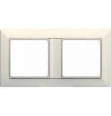 Рамка 2-поста; Eco Profi; термопласт; слоновая кость  EP482  Jung