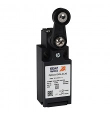 Выключатель концевой OptiLiS D4N-4120 рычаг пластиковый с роликом пластиковым EN 50047 XCKN2118P20  365306  КЭАЗ