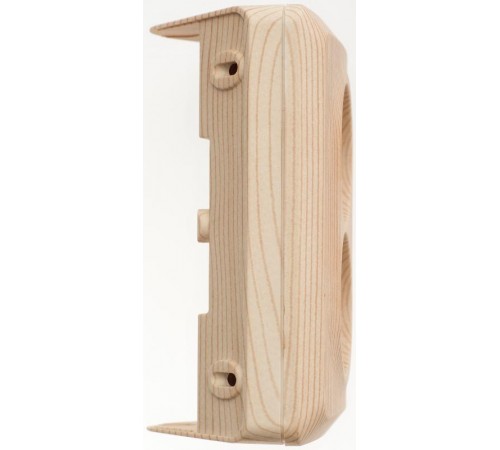 Этюд Сосна О/У Розетка 2-ая угловая без заземления без шторок 16А 250B  PA16-105D  SE