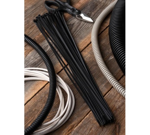 Хомут P6.6 стандартный (ч), 4.8x450 (100шт) FlexLock PROxima  plc-fl-ctsb-4.8x450  EKF