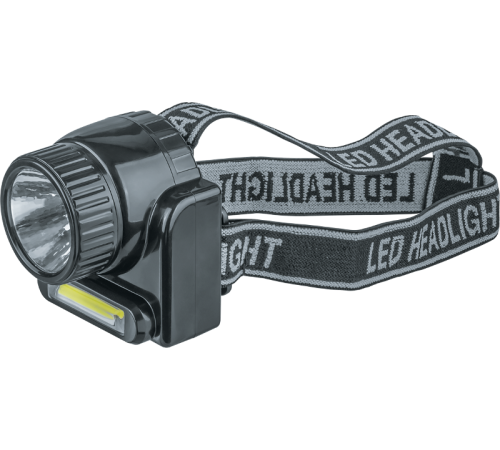 Фонарь налобный NPT-H20-ACCU 1COB LED 3Вт+1LED 3Вт, Lead-acid 0,5 Ач 14486 Navigator