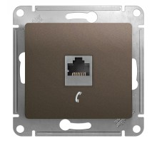 Glossa Шоколад Мех Розетка телефонная RJ11  GSL000881T  SE