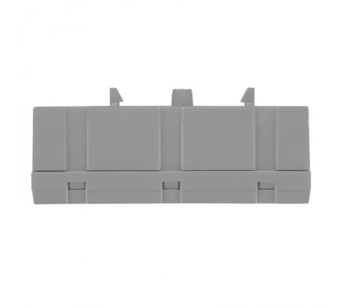 Шина "фаза" L (6х9мм) 10 отверстий латунь серый изолированный корпус на DIN-рейку EKF PROxima  sn0-63-10-is  EKF