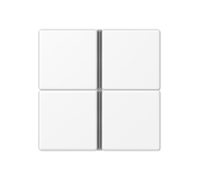 Набор накладок 4 группы для модулей F40; термопласт; белый матовый  A404TSAWWM  Jung