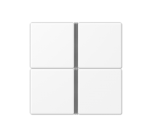 Набор накладок 4 группы для модулей F40; термопласт; белый матовый  A404TSAWWM  Jung