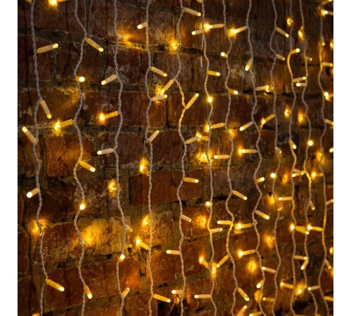 Гирлянда светодиодная Дождь 2х6 м, эффект мерцания, белый провод, 230 В, диоды теплый белый, 768 LED (партия 2020 - 768 LED)  235-396  NEON-NIGHT