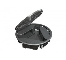 Simon Connect Люк в пол с горизонт.подключ.потребителей на 3 S-модуля, круглый, глубина 69мм, серый  SF300C-1  Simon