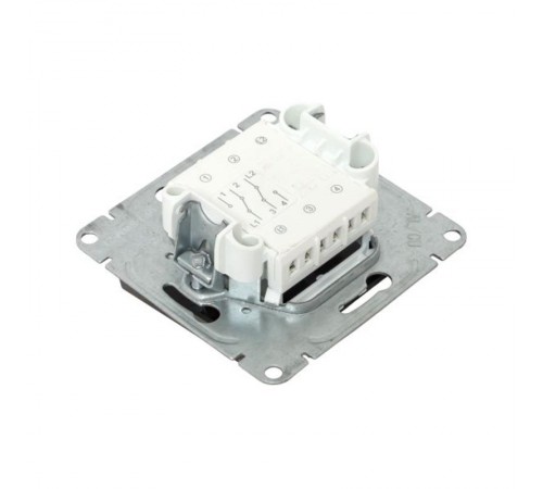 Механизм выключателя, двухклавишный, проходной, мокко Эпика  UP1-SWM-21 EKF