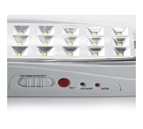 Светильник аварийный, 30 LED AC/DC, белый, EM111 с наклейкой ВЫХОД IP20 3 часа  41533  FERON