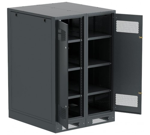 ITK LINEA B Шкаф (пустой) 1350х900мм дверь двуст. мет. чер.  LB05-13H99-2M  ITK