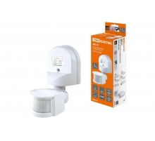 Датчик движения ДДС-01 1100Вт, 5-480с, 2-12м, 5+Лк, 180гр, IP44,  SQ0324-0006  TDM
