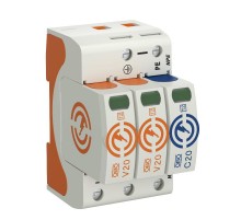 Устройства защиты от импульсных перенапряжений УЗИП для силовых сетей 2+NPE (Класс II), 150 В (V20-2+NPE-150)  5095232  OBO Bettermann