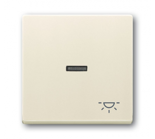Клавиша для мех. 1-кл.выкл./перекл./кнопки, с символом "СВЕТ", серия solo/future, цвет savanne/слоновая кость  1751-0-2745   2CKA001751A2745  ABB