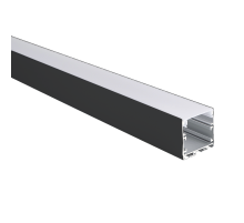 Профиль алюминиевый PAL 3535-BLACK (комплект) накладной 2м анод.  .5059054  Jazzway