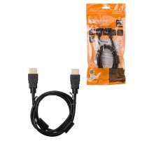 Кабель "АВК 2" HDMI - HDMI, v2.0, позолоченные контакты, с ферритами, 1 метр,  SQ4040-0002  TDM