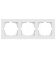 Рамка для розеток и выключателей Intro Accent 6-503-01М на 3 поста, СУ, белый матовый  Б0063744  Intro