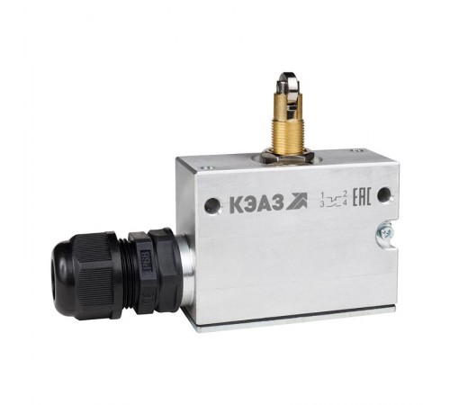 Микропереключатель МП-1205м/03 (толкатель-ролик-поперечное расположение-винт-фронт гайками)  347473  КЭАЗ