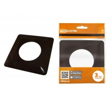 Рамка для выключателей или розеток одноместная защитная 130х130 мм, шоколад  SQ1822-0004  TDM