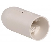 Патрон подвесной пластик Е14 белый, индивидуальный пакет, Ппл14-02-К02  EPP20-02-02-K01  IEK