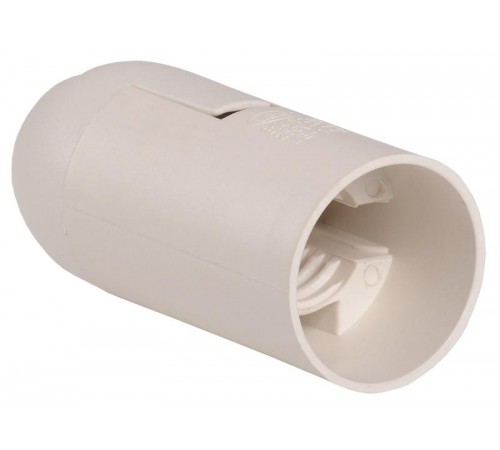 Патрон подвесной пластик Е14 белый, индивидуальный пакет, Ппл14-02-К02  EPP20-02-02-K01  IEK