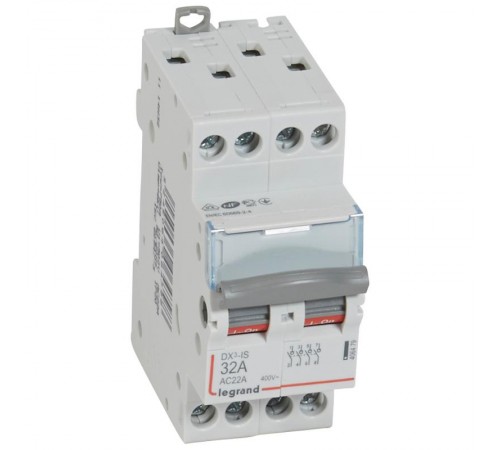 Выключатели-разъединители DX3-IS - 4П - 400 В~ - 32 А - 2 модуля  406479  Legrand