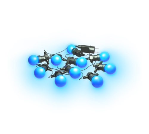 Гирлянда светодиодная "Белт Лайт" серия Holiday, 10 ламп, 7,7 м, IP44, синий, 1/6  HL063  Gauss