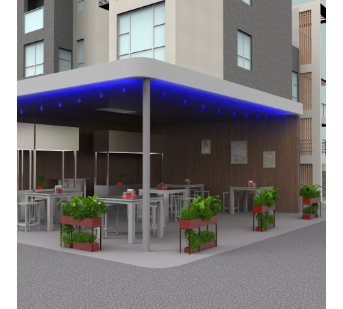 Гирлянда светодиодная "Белт Лайт" серия Holiday, 10 ламп, 7,7 м, IP44, синий, 1/6  HL063  Gauss