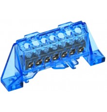 TEKFOR Шина N "ноль" в комбинированном DIN-изоляторе "Стойка" 6х9-7-С  TF-NN10-07-DP-K07  IEK