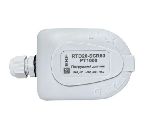 Ввинчиваемый датчик температуры 80 мм  RTD20-SCR80-PT1000  EKF
