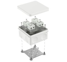 Коробка огнестойкая для о/п двухкомпонентная 60-0300-FR10.0-8 Е15-Е120 RAL9003 100х100х50 (14 шт/уп)  60-0300-9003-FR10.0-8  Промрукав