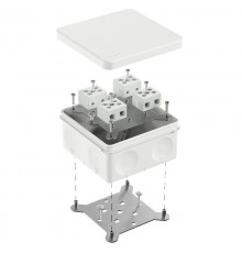 Коробка огнестойкая для о/п двухкомпонентная 60-0300-FR10.0-8 Е15-Е120 RAL9003 100х100х50 (14 шт/уп)  60-0300-9003-FR10.0-8  Промрукав