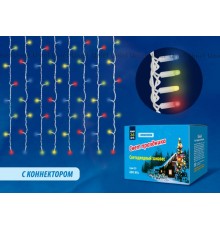 Занавес светодиодный  со статическим свечением,  ULD-C2030-240/SWK MULTI IP67  3х2м соед. 240 диодов. мультиколор. шнур белый  UL-00001364  Uniel