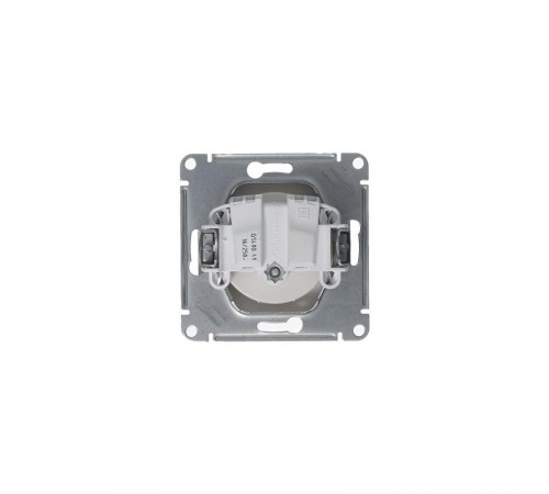 Glossa Платина Розетка с заземлением  GSL001243  SE