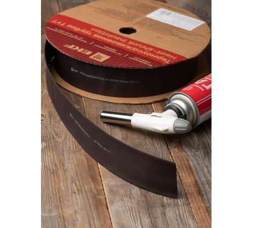 Термоусаживаемая трубка ТУТ нг 35/17.5 черная рулон PROxima  tut-35-b  EKF