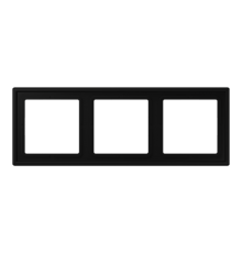 Рамка 3 поста; термопласт; черный матовый  LSZ983BFSWM  Jung
