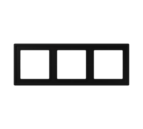 Рамка 3 поста; термопласт; черный матовый  LSZ983BFSWM  Jung