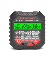 Тестер розеток и УЗО КТ 107D PROLINE  86321  КВТ