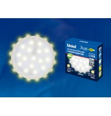 Лампа светодиодная LED-GX53-7W/3000K+3000K/GX53/PR PLB02WH LED, призма. 3000K Торцевая подсветка, 3000K  UL-00006500  Uniel