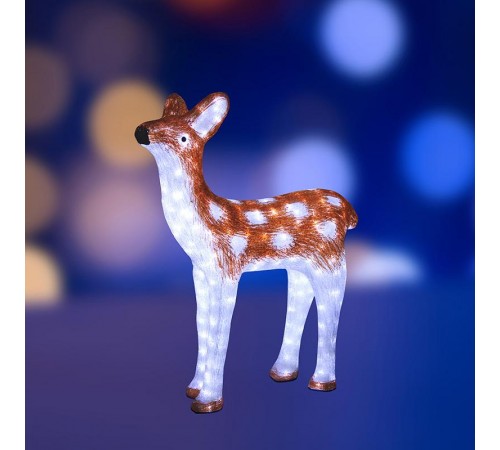 Акриловая светодиодная фигура "Оленёнок коричневый" 81х56см, 800 светодиодов, IP65 понижающий трансформатор в комплекте,  513-106  NEON-NIGHT