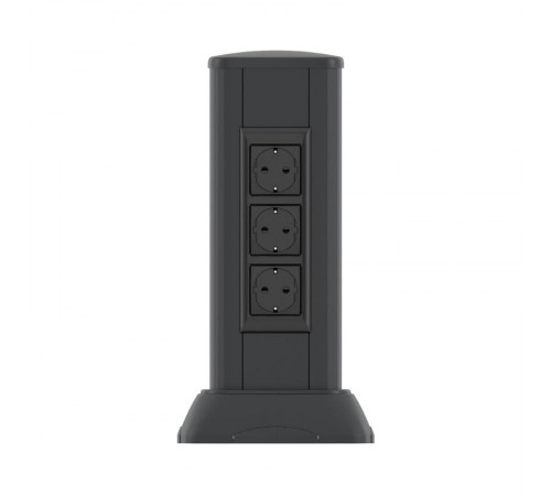 Миниколонна алюминиевая, 0.35м, цвет чёрный  19533  DKC