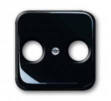 Плата центральная (накладка) для TV-FM розетки, серия Reflex SI чёрный  1724-0-1200   2CKA001724A1200  ABB